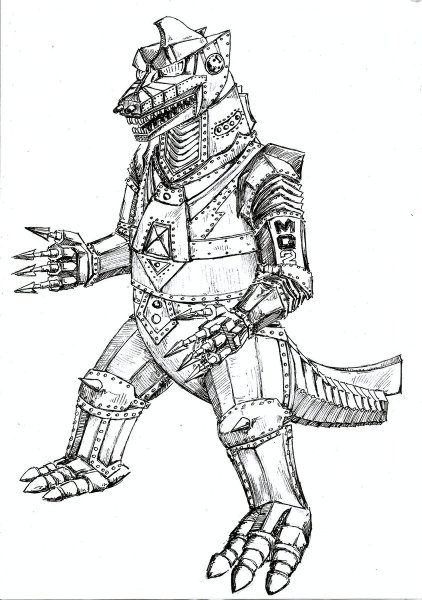 Мехагодзилла концепт арт