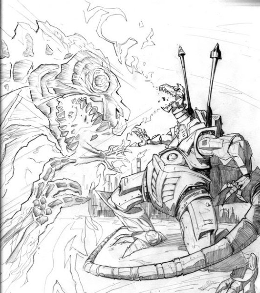 Мехагодзилла арт аниме