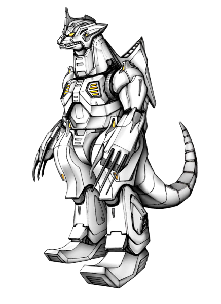 Мехагодзилла чертёж