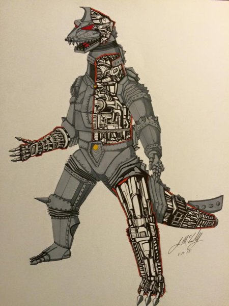 Разукрашки Годзилла