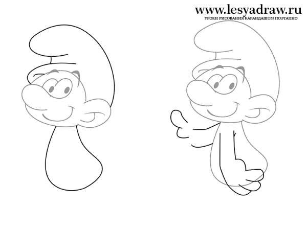 Смурфики поэтапно