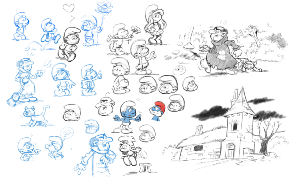 Смурфики поэтапно