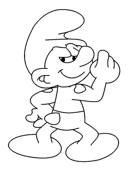 Смурфики для срисовки