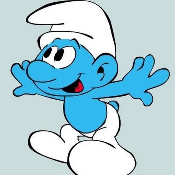 Малыш Смурф и папа Смурф