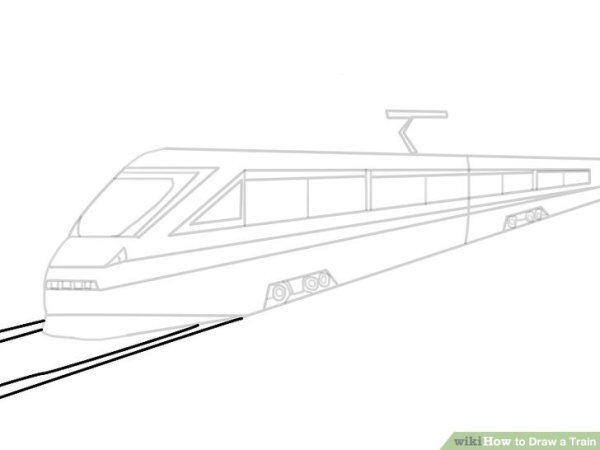 Поезд карандашом легкий