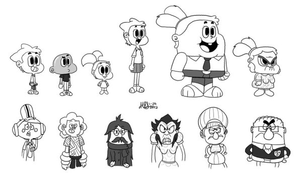 Персонажи Картун нетворк раскраски