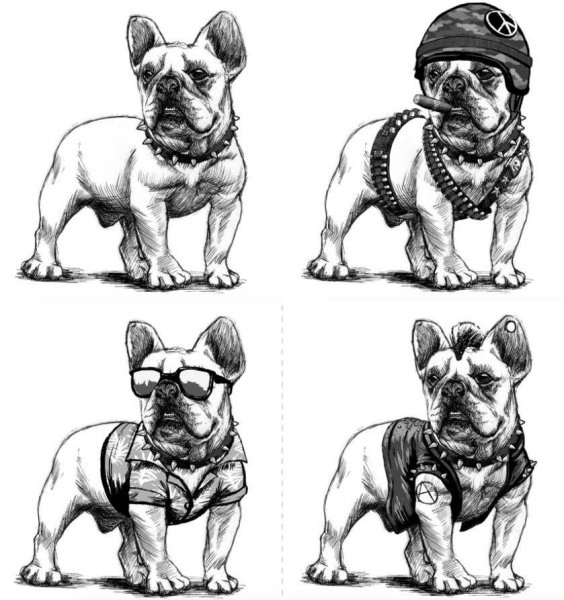 Нарисовать английского бульдога