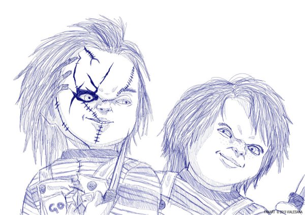 Раскраска Чаки