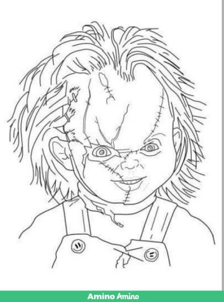 Раскраска кукла Чаки