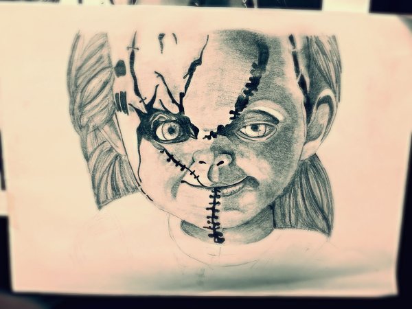 Раскраска кукла Чаки