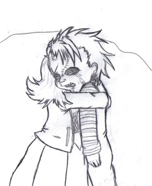 Кукла Чаки рисунок поэтапно