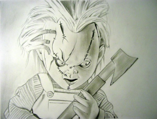 Чаки простым карандашом