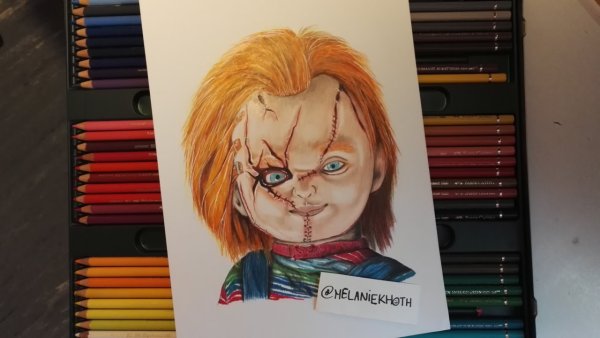 Чаки рисунок карандашом