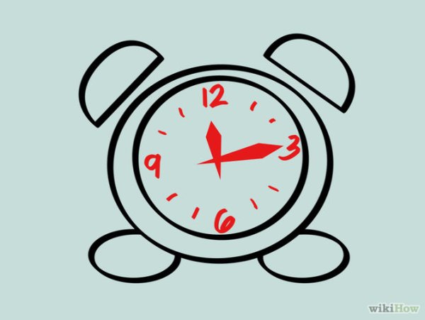 Аппликация будильник