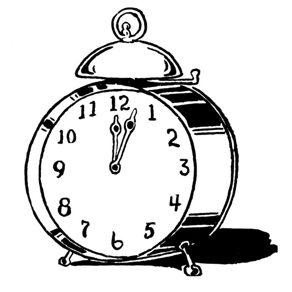 Будильник раскраска