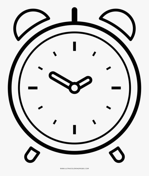 Звенящий будильник рисунок