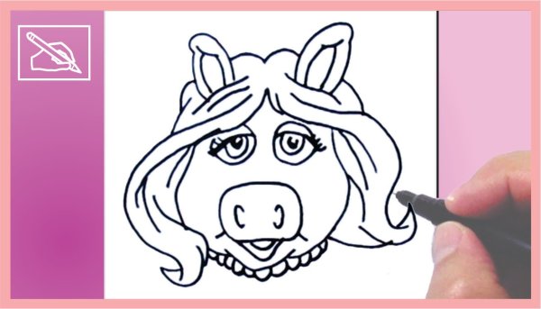 Картинки для срисовки Пигги