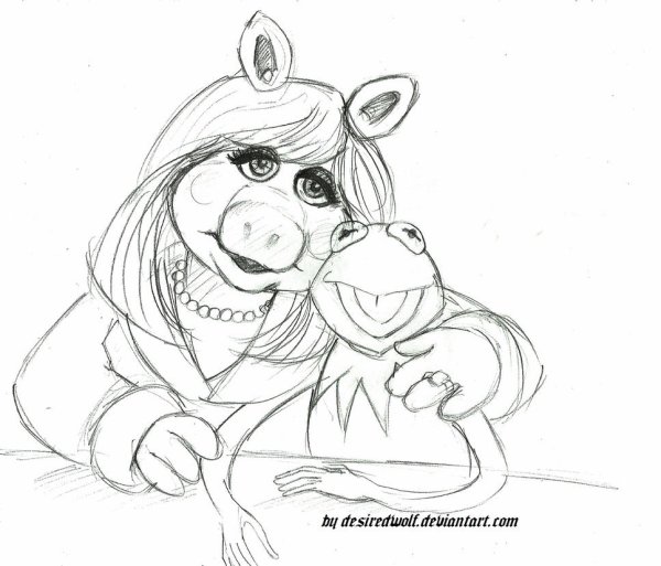 Картинки для срисовки Пигги