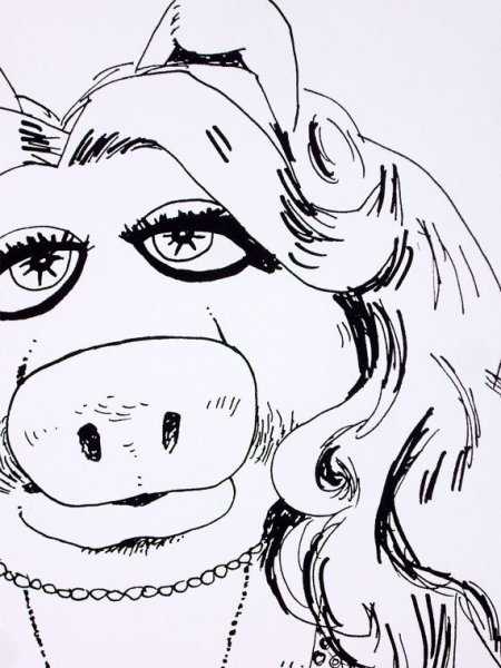 Разукрашка Пигги