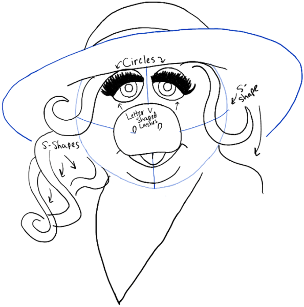 Клоун Пигги раскраска