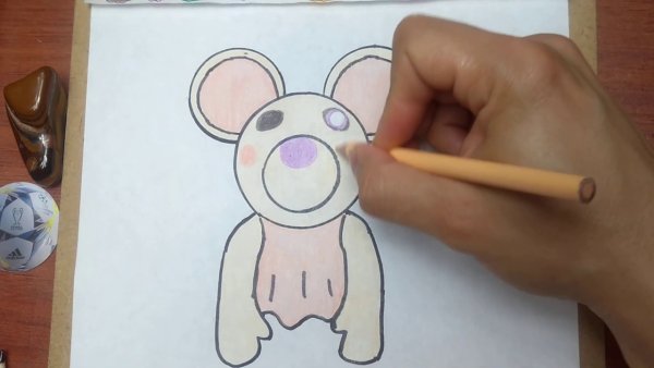 Персонаж Пигги раскраска