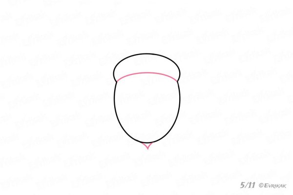 Рисование на желуде