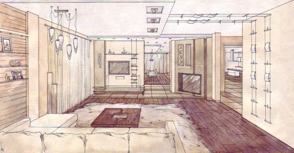 Комната перспектива однокомнатная