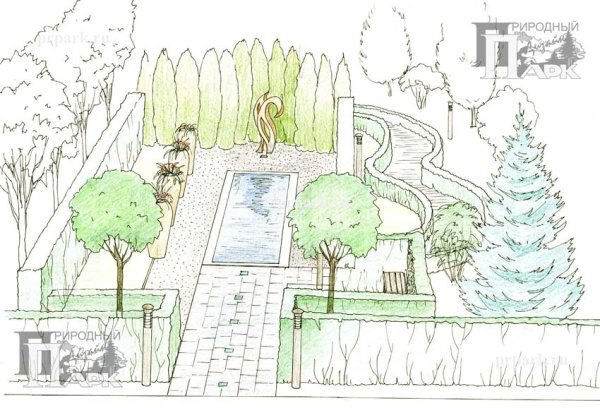 Ландшафтный дизайнер раскраска для детей