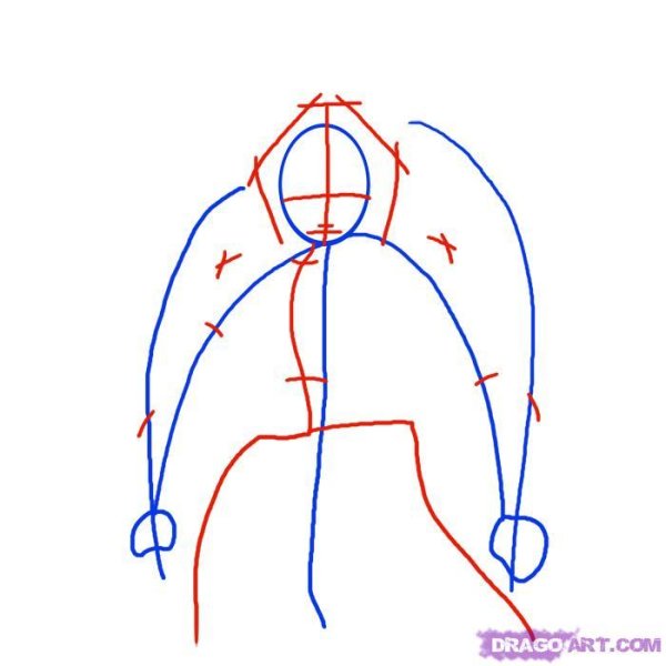 Поэтапное рисование принца