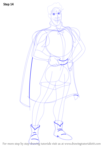 Поэтапное рисование принца