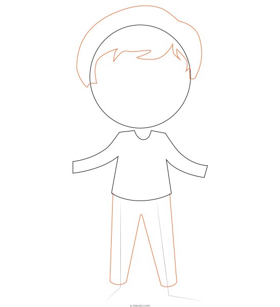 Принц поэтапно карандашом