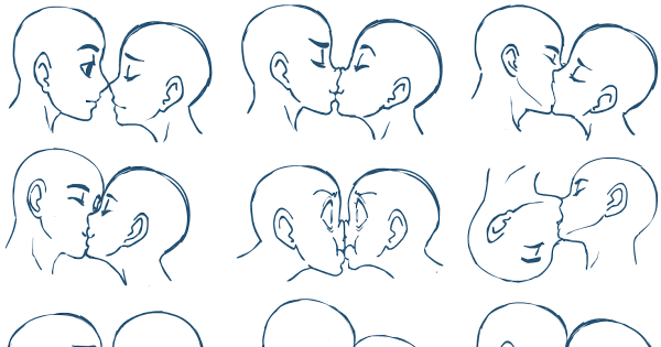 Поцелуй в щёку референс