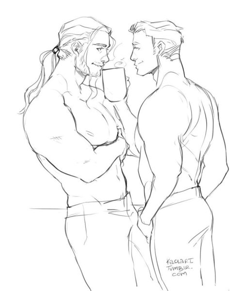 Стив Роджерс и тор Одинсон