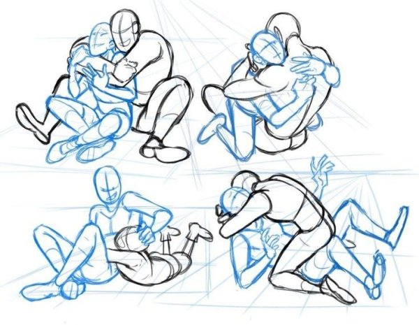 Позы человека для рисования