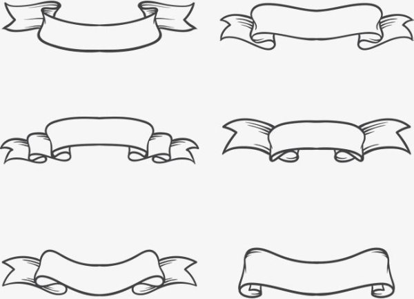 Лента нарисованная