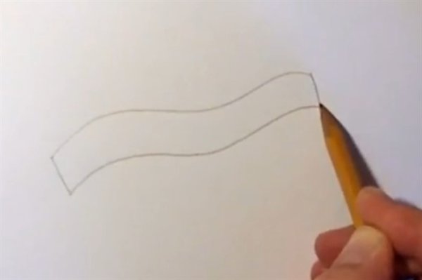 Лента нарисованная по этапно