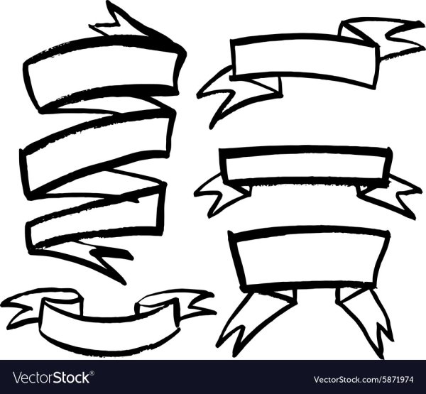 Как нарисовать ленточку х