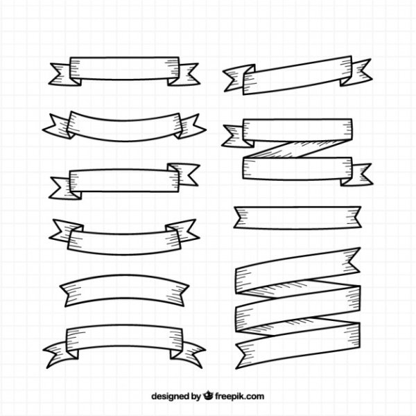 Ленточка раскраска