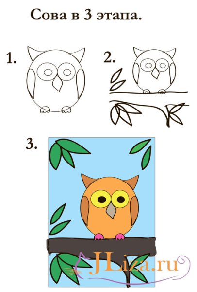 Поэтапные рисунки