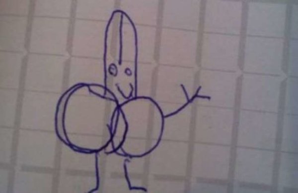 Детский рисунок члена