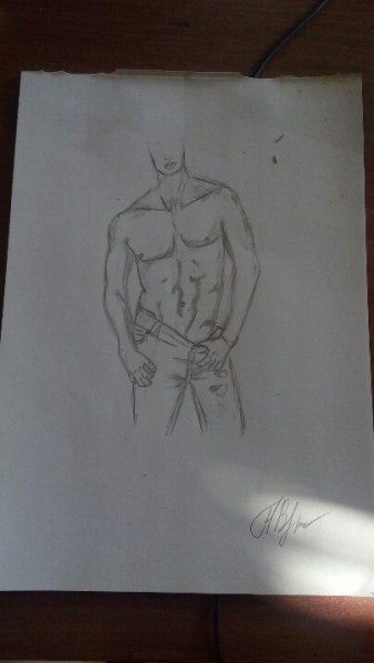 Рисунок писюна карандашом