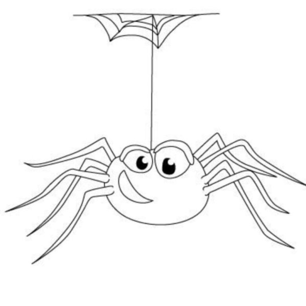 Пошаговое рисование паука