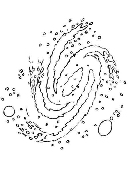 Галактика раскраска