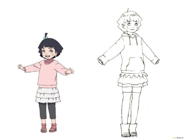 Химавари раскраска в полный рост