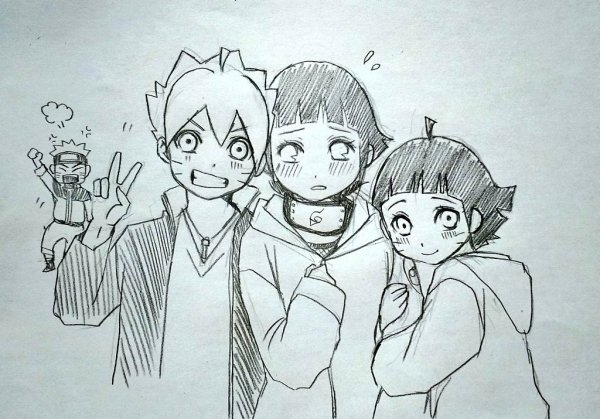 Наруто раскраска Химавари