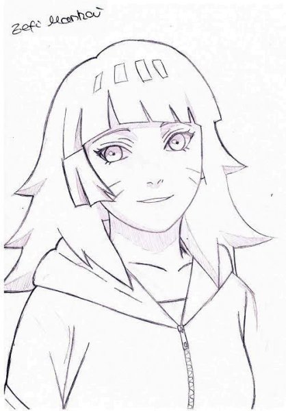 Наруто раскраска Химавари