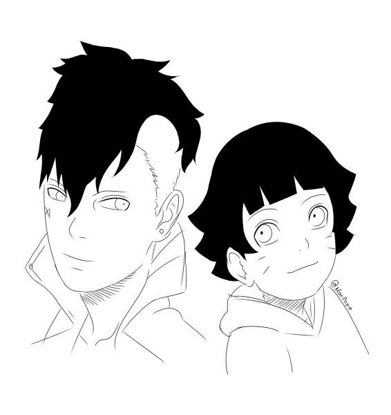 Раскраски для девочек аниме Сарада