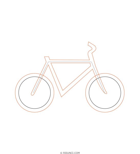 Велосипед карандашом