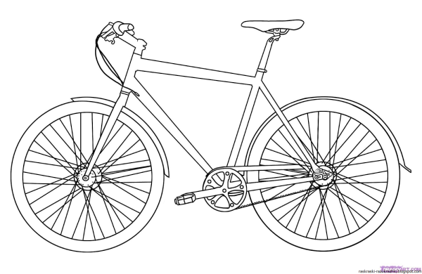 Нарисовать велосипед