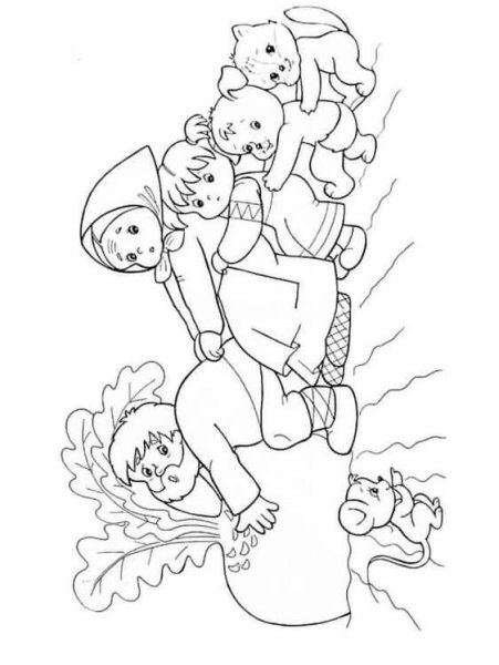 Сказки-раскраски. Репка